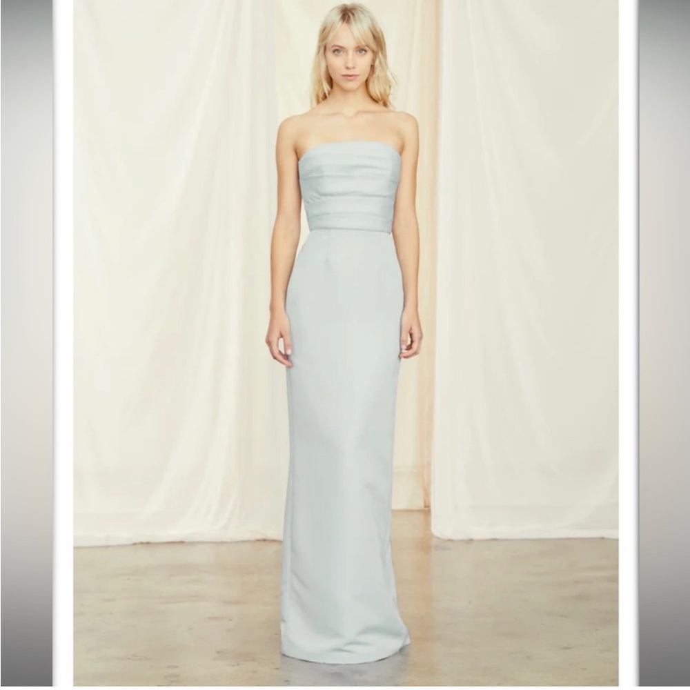 Amsale Sonia ice blue